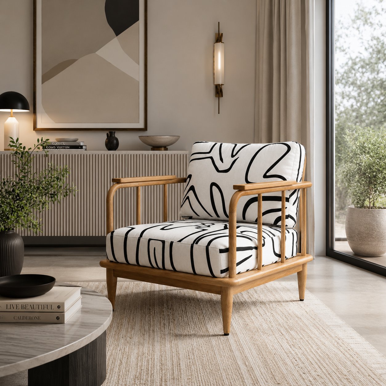 A styled corner