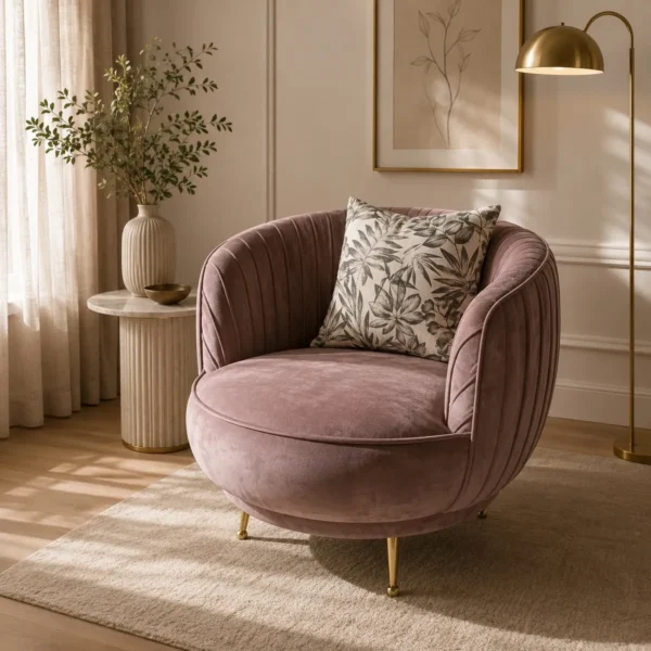 Lucca Accent Chair in room