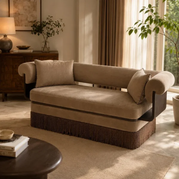 Alder Ottoman in room