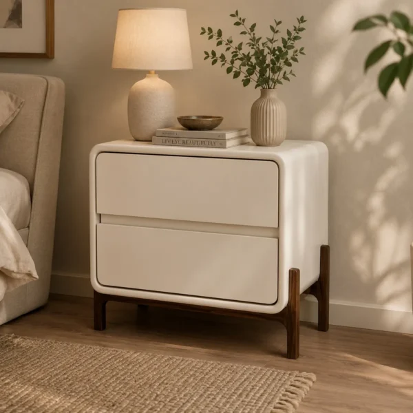 Reed Bedside Table in room