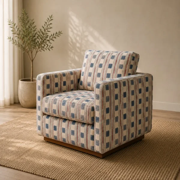Moss Accent Chair in room