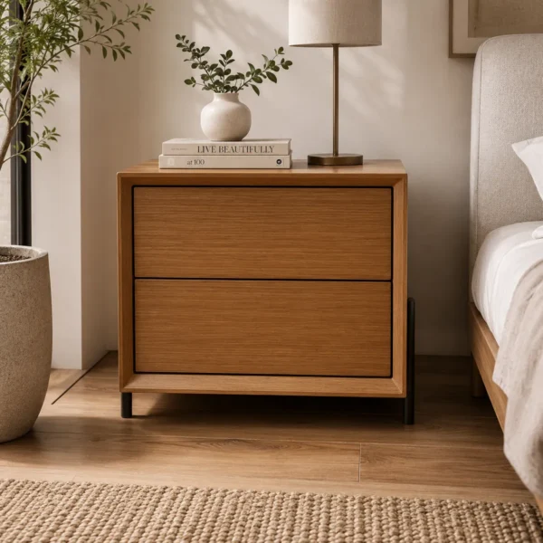 Onyx Bedside Table in room