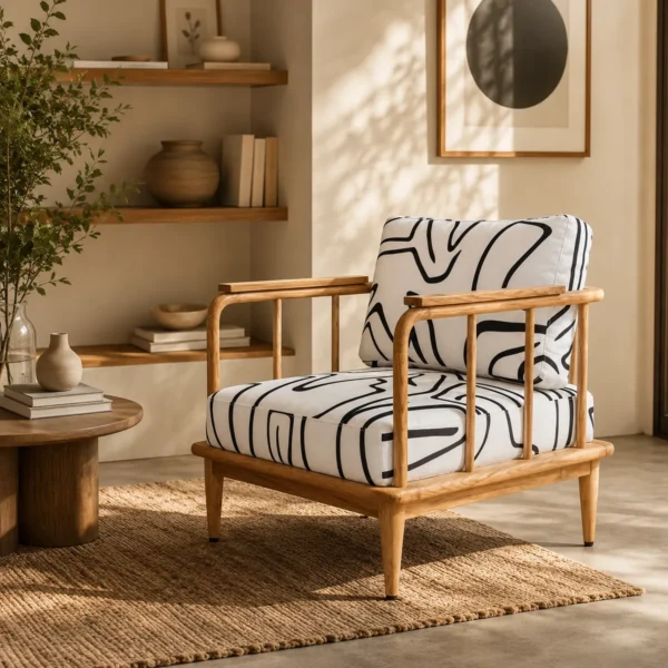 Flint Accent Chair in room